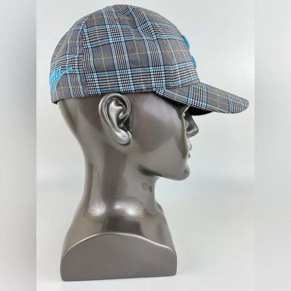 HOOey Plaid Baseball Hat/Cap, Embroidered Logo, Unisex Size S/M - Picture 9 of 11